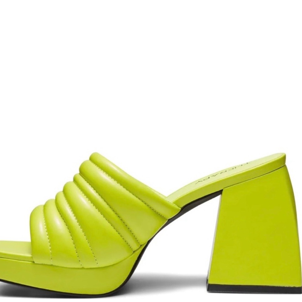Circus by Sam Edelman Neon Lime Quilted Block Heel - Picture 5 of 5